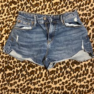 High Waisted Denim Shorts